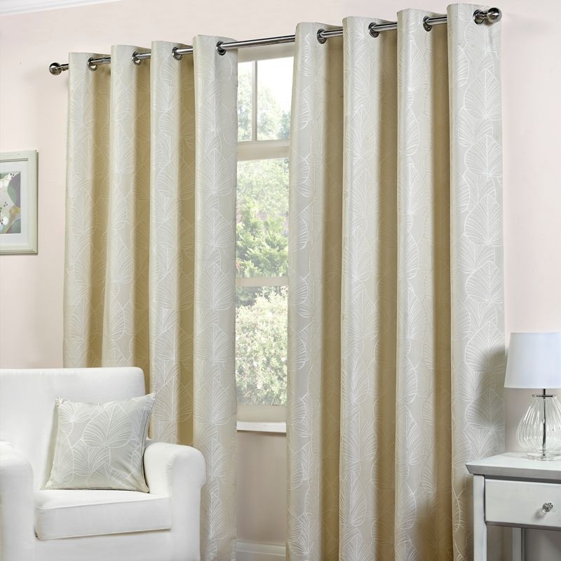 Palma Curtains (90" Width x 72" Drop) - Natural